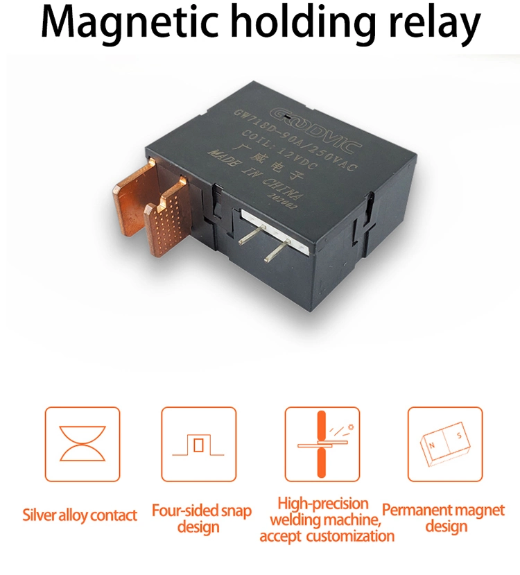 60A 12V DC Magnetic Latching Relay for Single Phase Meter