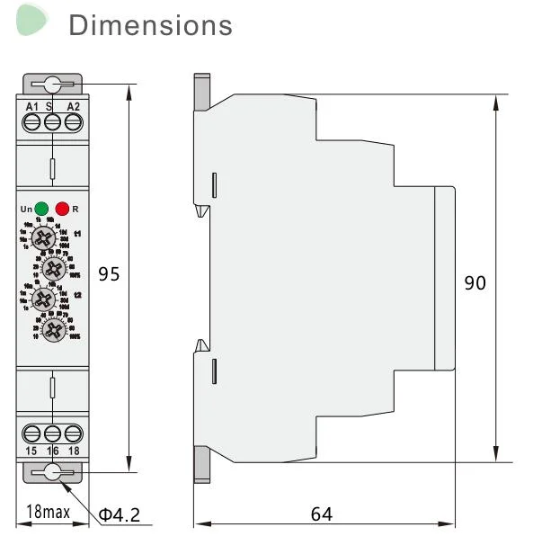 Siron Y23 AC/DC 24V-250V Cycle Delay Time Relay for Circulation Delay Control Occasions