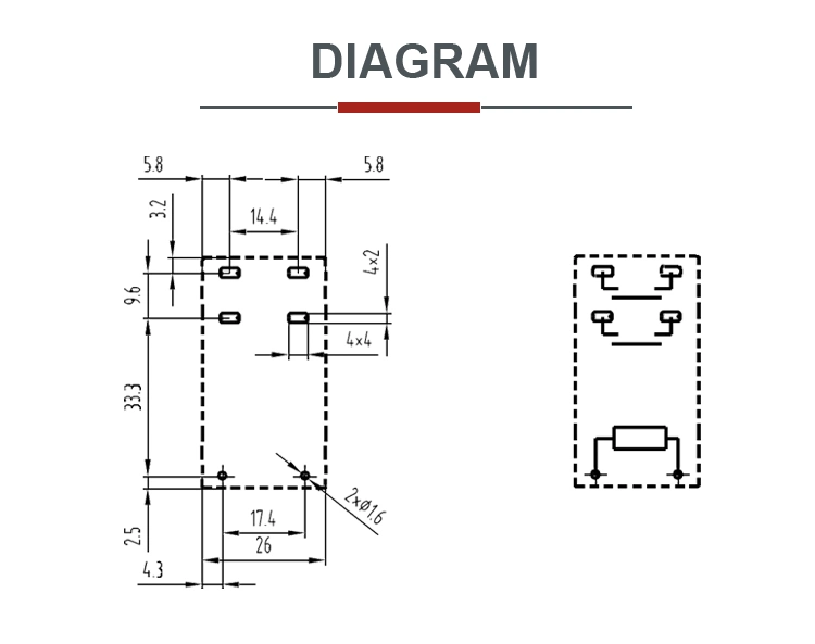 UL/CE/VDE 3mm Contact Gap 40A 277VAC 24VDC Two-Pole PCB PV Power Relay for Solar Inverter